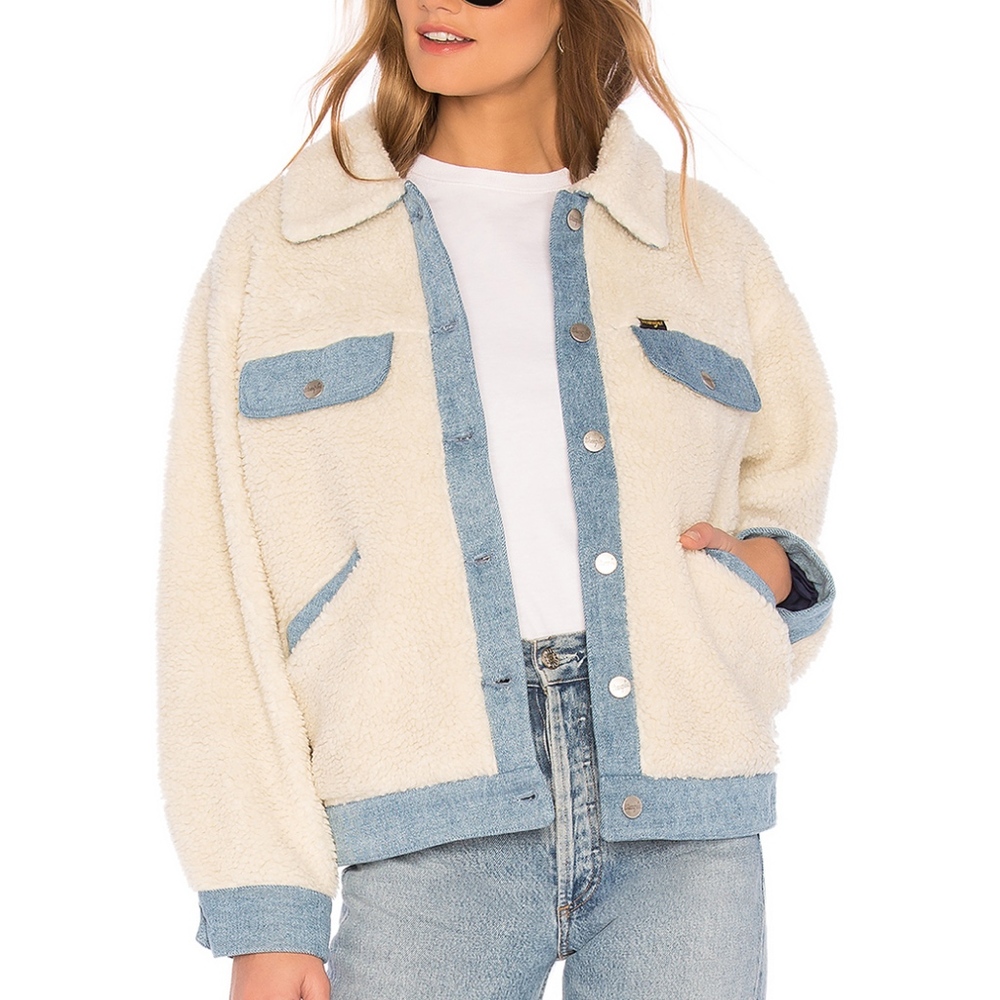 Wrangle Blue / White Sherpa Jacket
